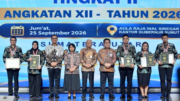 Tutup PKN Tingkat II Angkatan XII, Wagub Sumut Tekankan Kepemimpinan Adaptif dan Integritas