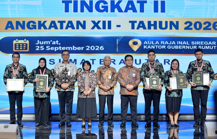 Tutup PKN Tingkat II Angkatan XII, Wagub Sumut Tekankan Kepemimpinan Adaptif dan Integritas