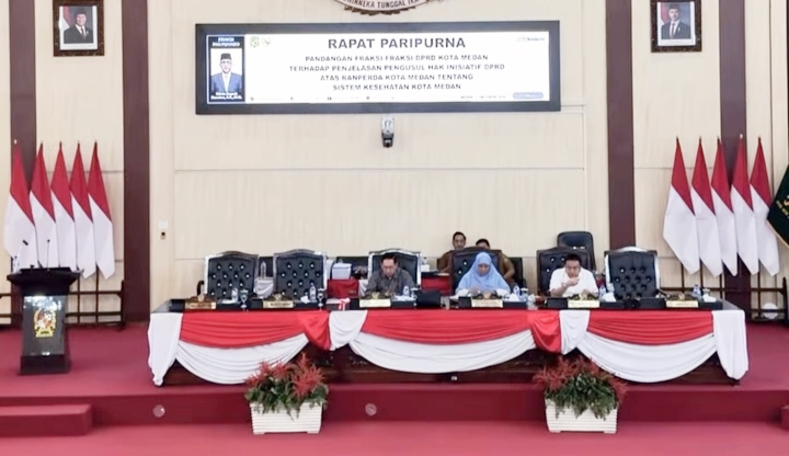 Fraksi Setujui Penyesuaian Ranperda Sistem Kesehatan Kota Medan