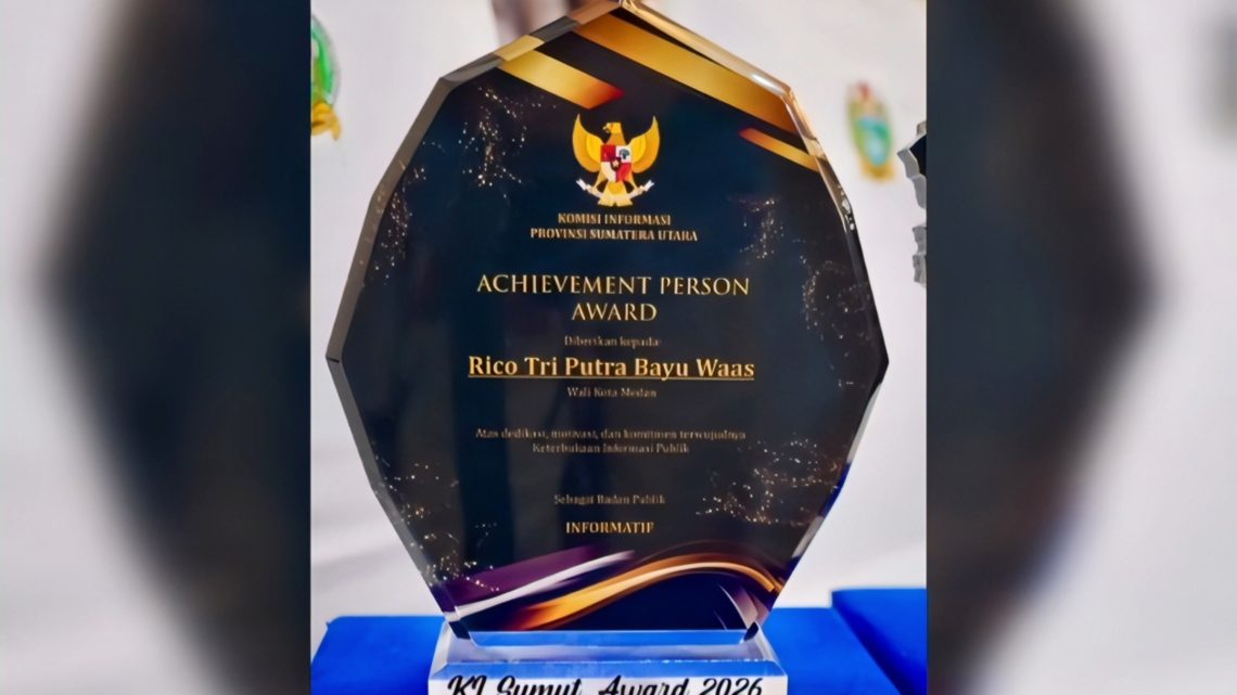 Rico Waas dan Pemko Medan Raih KI Sumut Award 2026